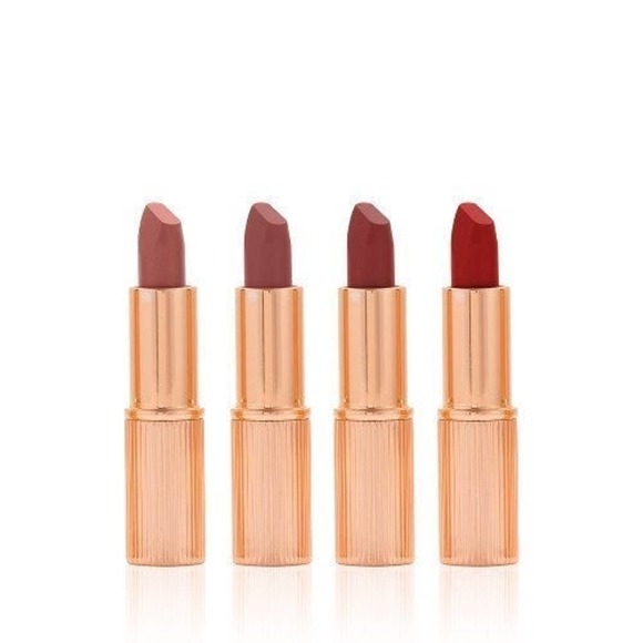 New! Charlotte Tilbury's Iconic Mini Lip Wardrobe 4 Lipsticks - Picture 7 of 13
